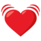 Beating Heart emoji on Emojione